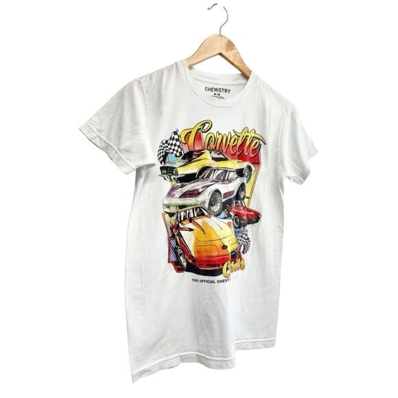 Chemistry Short Sleeve Size Medium Graphic T-Shirt Tee Classic Chevy Corvette - Picture 2 of 7